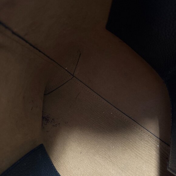 VINCE CAMUTO Areli Noir Stud Trim Leather Tote Bag - Picture 12 of 13